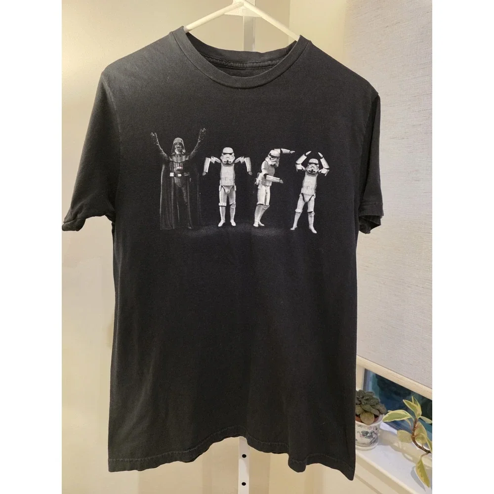 STAR WARS STORMTROOPERS YMCA TEE SHIRT L Black Shortsleeve